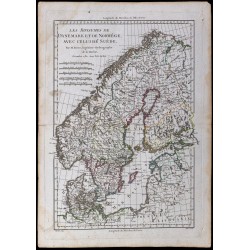 1781 - Carte des royaumes de Danemark, Norvège et Suède 