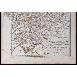 1781 - Carte de la Partie européenne de l'Empire de Russie 