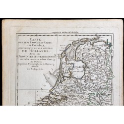 1781 - Carte des Sept Provinces-Unies des Pays-Bas et des Provinces autrichiennes 
