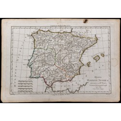 1780 - Carte de la péninsule ibérique 