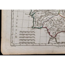 1780 - Carte de la péninsule ibérique 