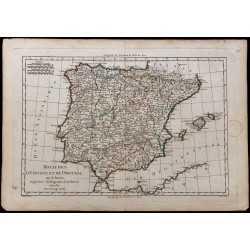 1780 - Carte de la péninsule ibérique 