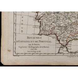 1780 - Carte de la péninsule ibérique 