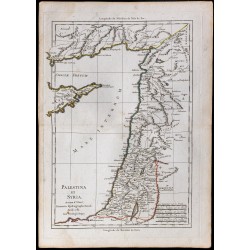 1781 - Carte de Palestine et Syrie 