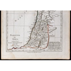 1781 - Carte de Palestine et Syrie 