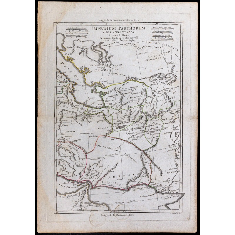 1780 - Carte de l'Empire parthe 