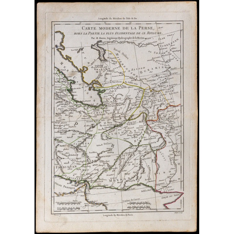 1781 - Carte de la Perse (Iran, Afghanistan) 