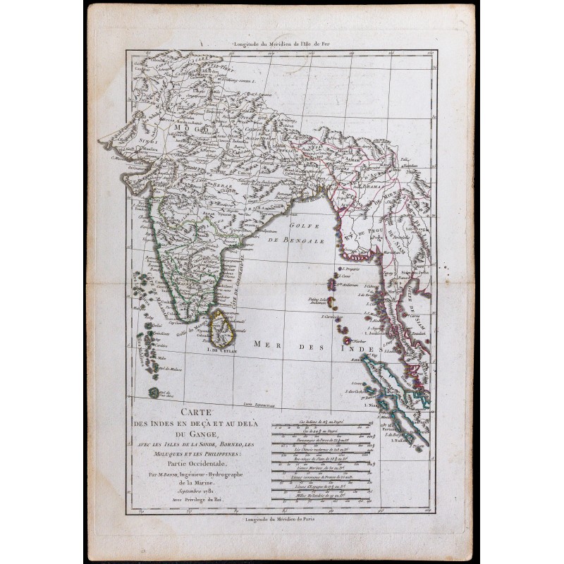 1781 - Carte des Indes 