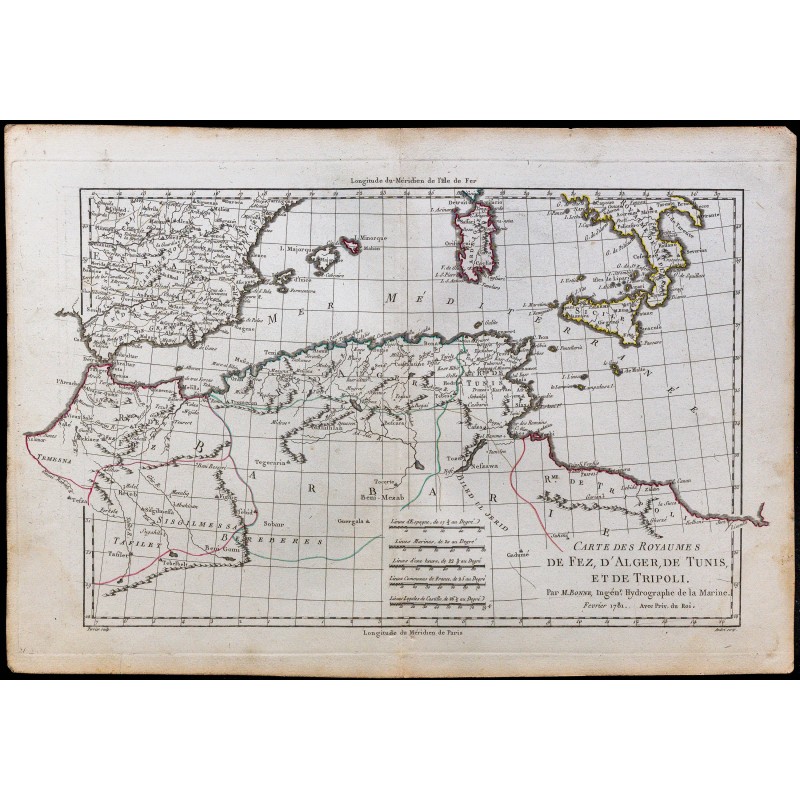 1781 - Carte du Maghreb 