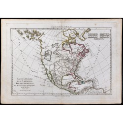 1781 - Carte de l'Amérique Septentrionale 