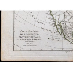 1781 - Carte de l'Amérique Septentrionale 