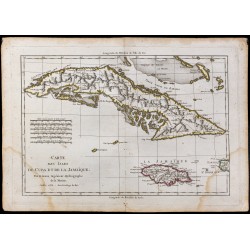 1782 - Carte des Isles de Cuba et de la Jamaïque 