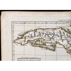 1782 - Carte des Isles de Cuba et de la Jamaïque 