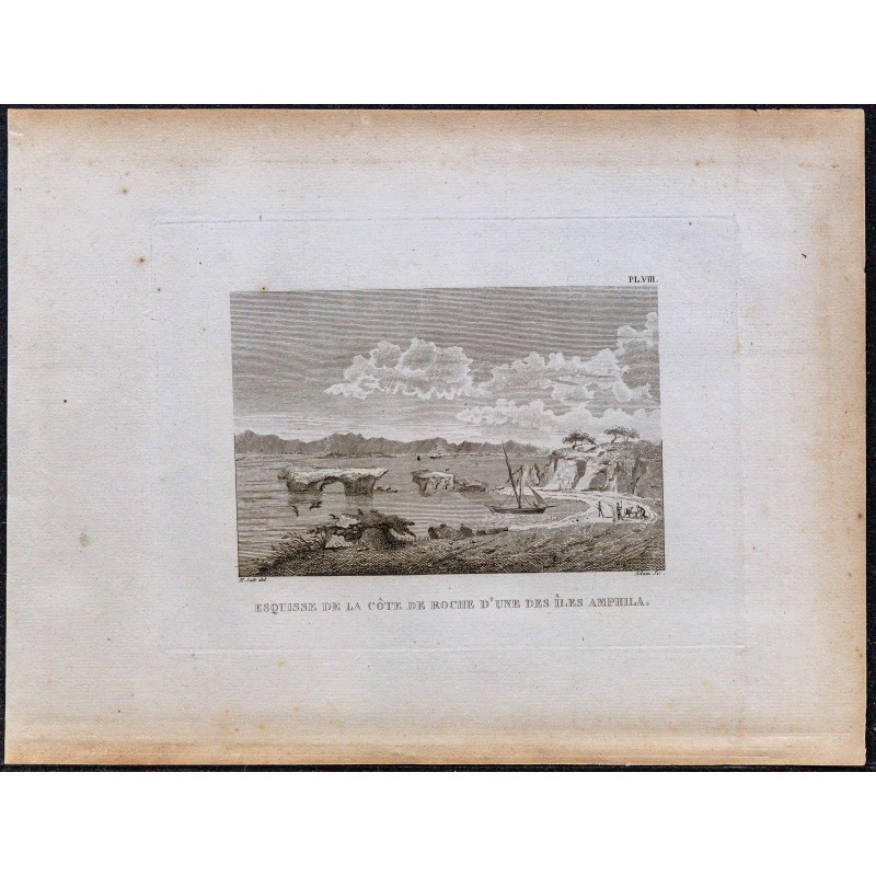 1816 - Esquisse de la côte d'Anfila 