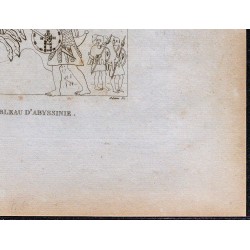 1816 - Scène de guerriers abyssins 