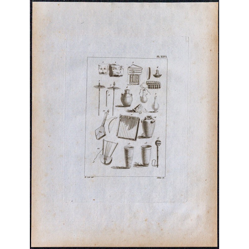 1816 - Objets de curiosité d'Abyssinie (Éthiopie) 