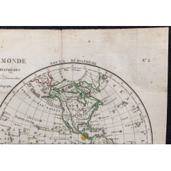 1828 - Mappe-Monde en deux hémisphères 