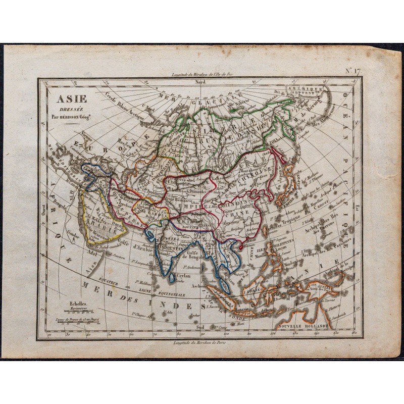 1828 - Carte de l'Asie 