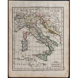 1828 - Carte de l'Italie 