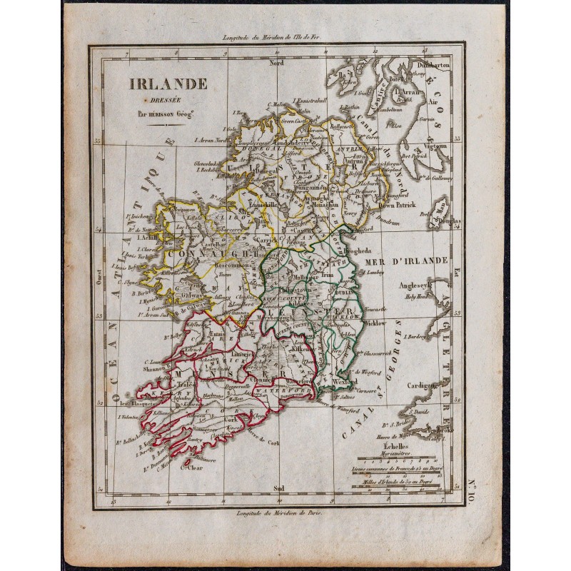 1828 - Carte de l'Irlande 