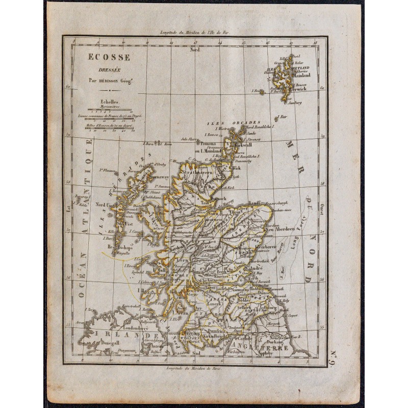 1828 - Carte de l'Écosse 
