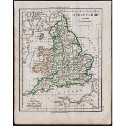 1828 - Carte de l'Angleterre 