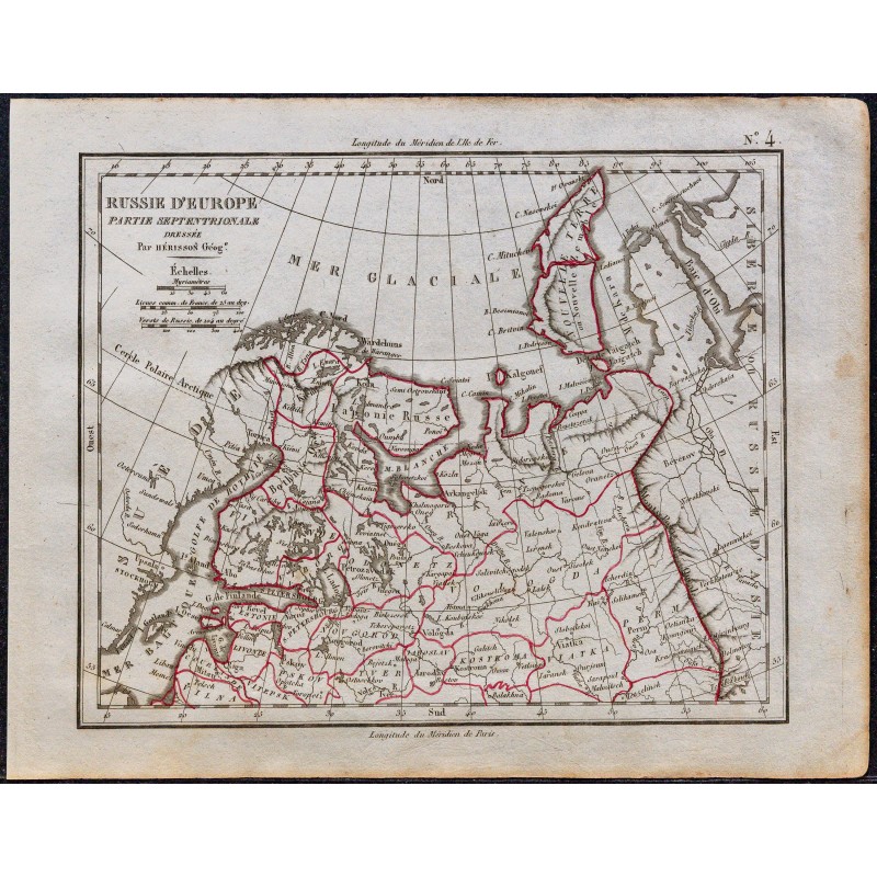 1828 - Russie d'Europe septentrionale 