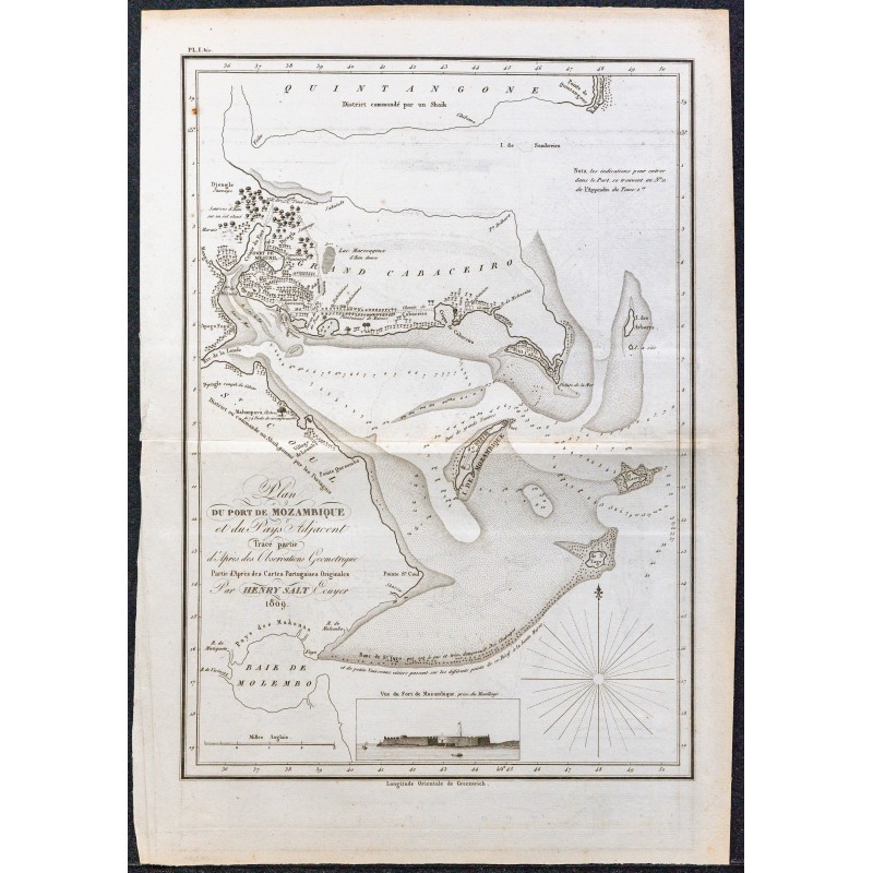 1816 - Port et Fort de Mozambique 