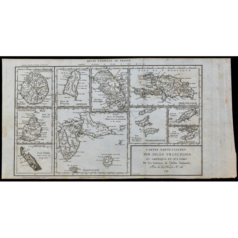 1791 - Cartes des Isles Françoises 