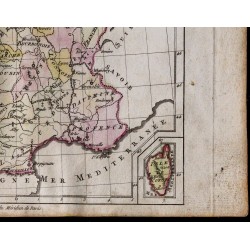 1791 - Carte de la France divisée en II provinces 