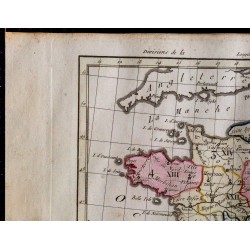 1791 - Carte des divisions militaires de la France 