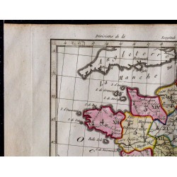 1791 - Carte de la France en divisions militaires 