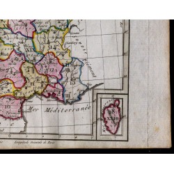 1791 - Carte de la France en divisions militaires 