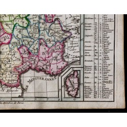 1791 - Carte des départements et provinces de la France 