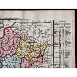 1791 - Carte des 83 départements de la France 