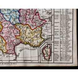 1791 - Carte des 83 départements de la France 
