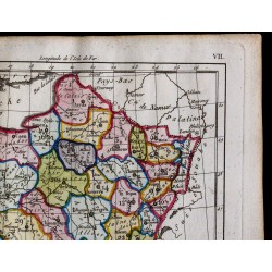 1791 - Carte des conservations forestières de la France 