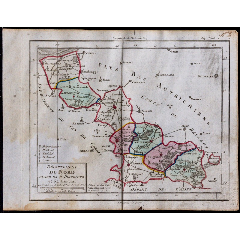 1791 - Carte du Nord 