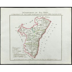 Gravure de 1802 - Département du Bas-Rhin - 1