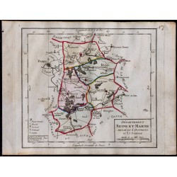 1791 - Carte de Seine-et-Marne 