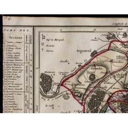 1791 - Carte du département de Paris 