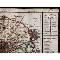 1791 - Carte du département de Paris 