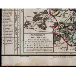 1791 - Carte du département de Paris 