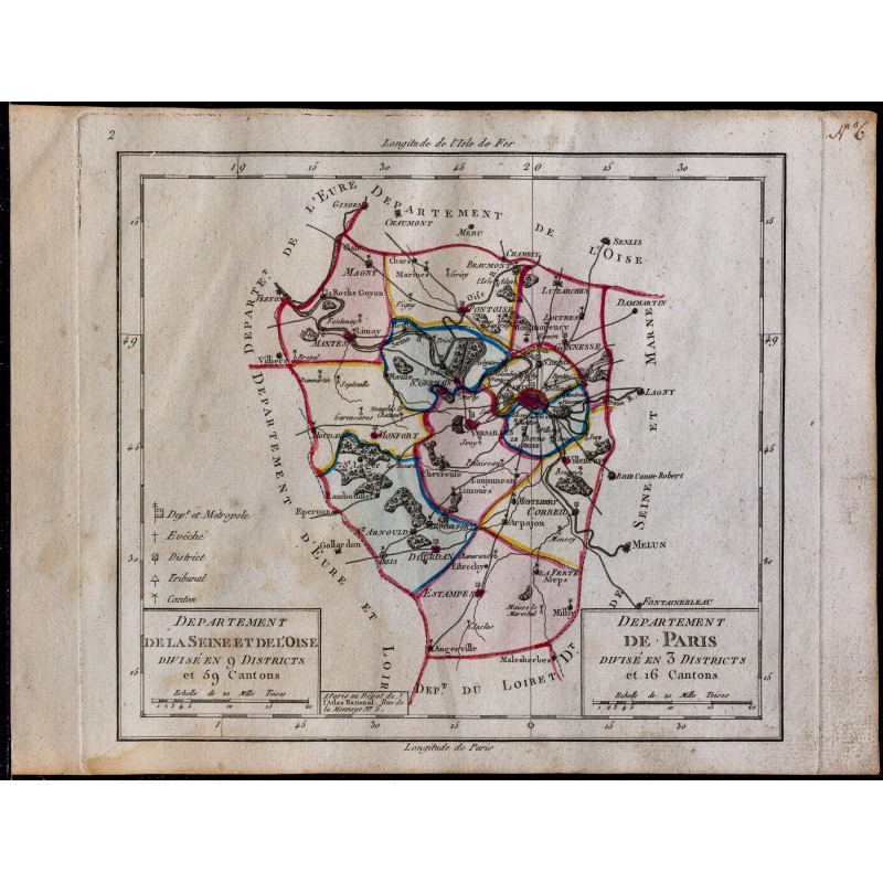 1791 - Carte de la Seine-et-Oise 