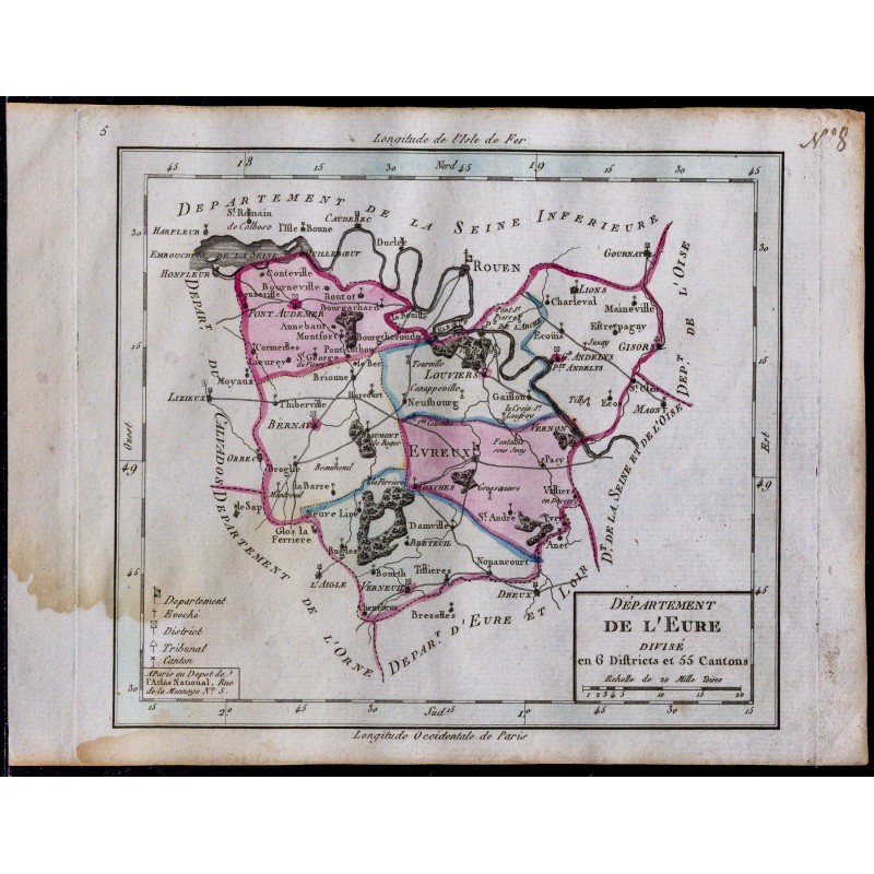 1791 - Carte de l'Eure 