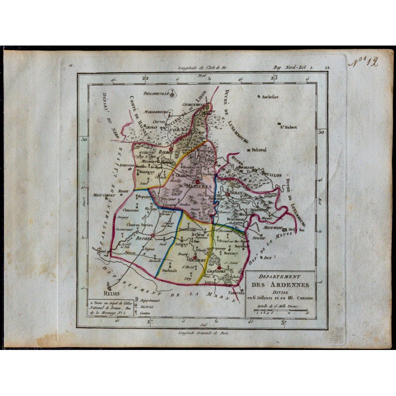 1791 - Carte des Ardennes 