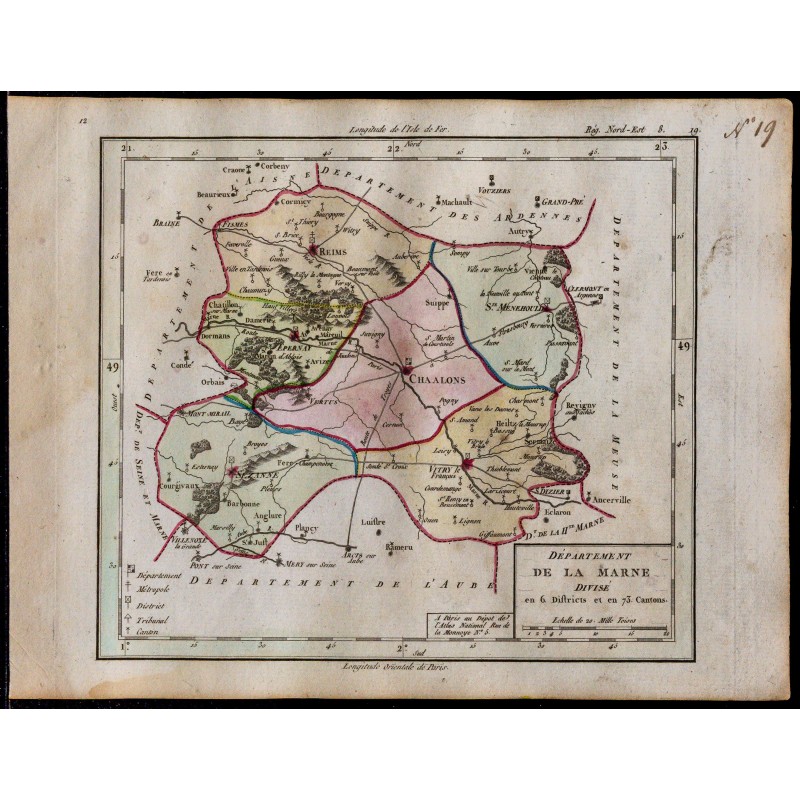 1791 - Carte de la Marne 