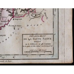 1791 - Carte de la Haute-Saône 