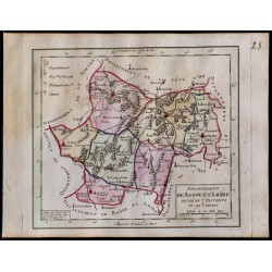 1791 - Carte de Saône-et-Loire 