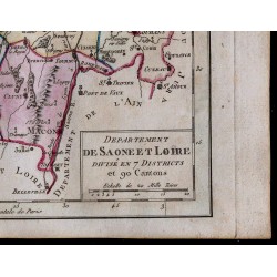 1791 - Carte de Saône-et-Loire 